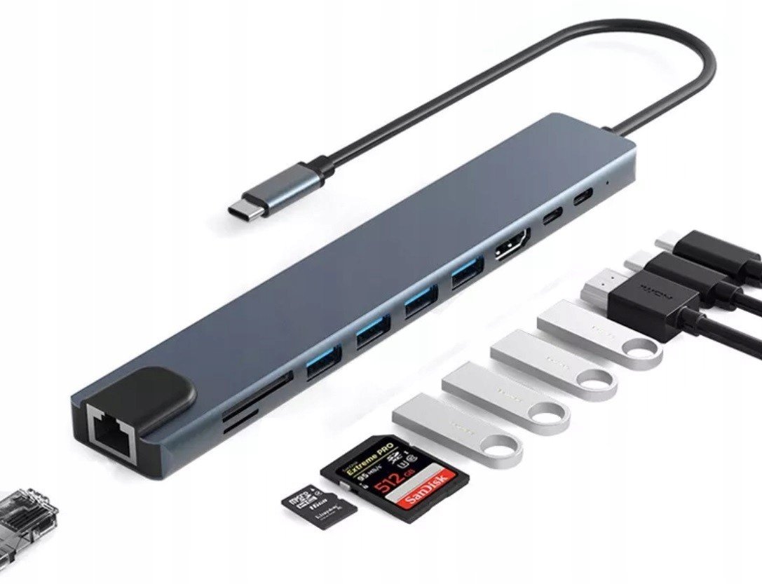 Hub Usb-c Hdmi 4k Usb 3.0 Pd Power Delivery 87W