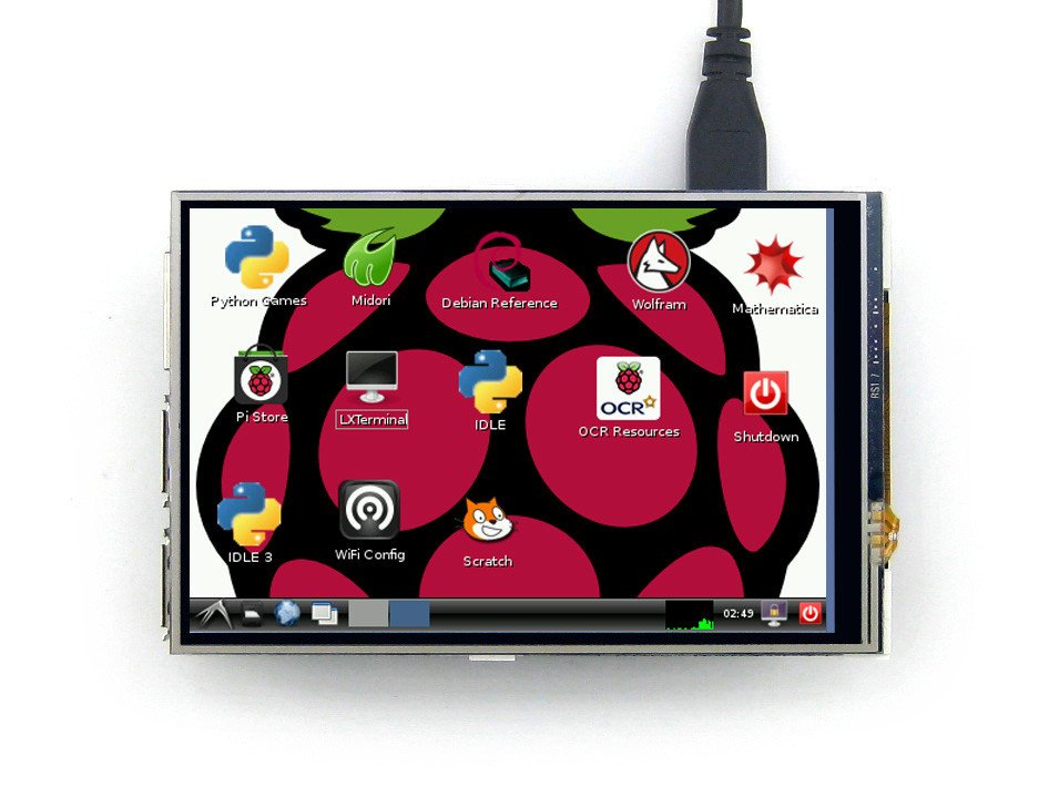 4'' dotykový LCD displej Raspberry Pi B/b+