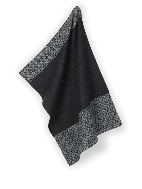 KELA Utěrka Gianna 100% bavlna bílo-černá vzor/proužek KL-12782