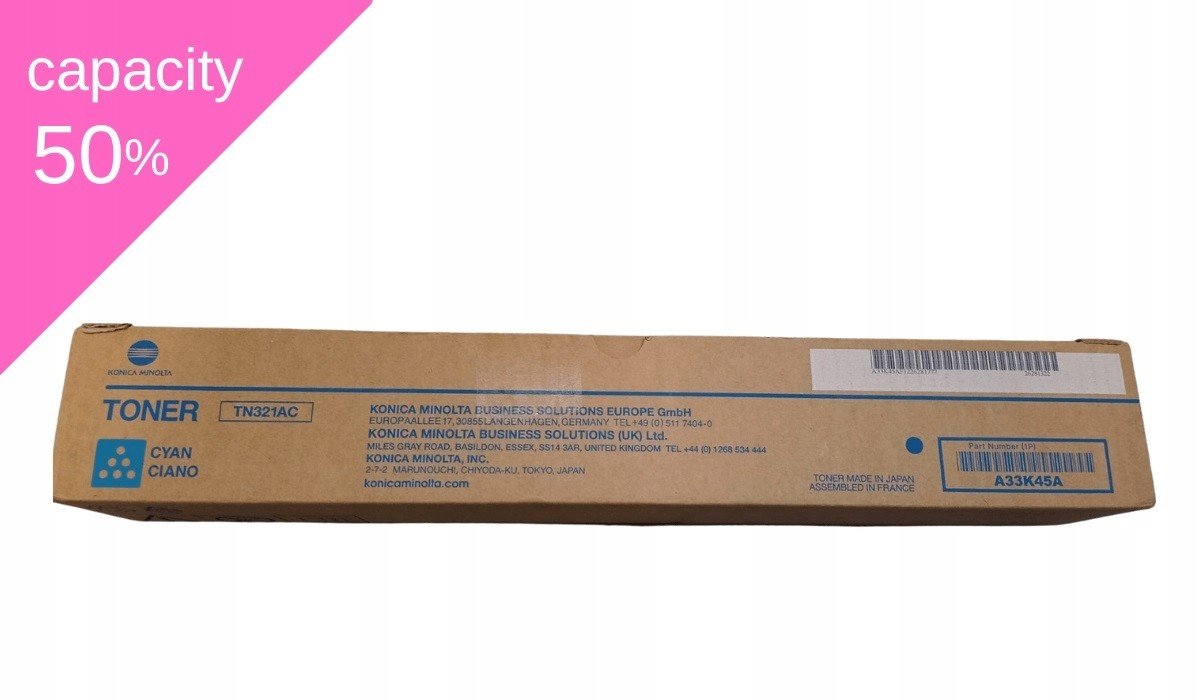 Toner Konica Minolta TN-321 A33K45G C Oryg Malý