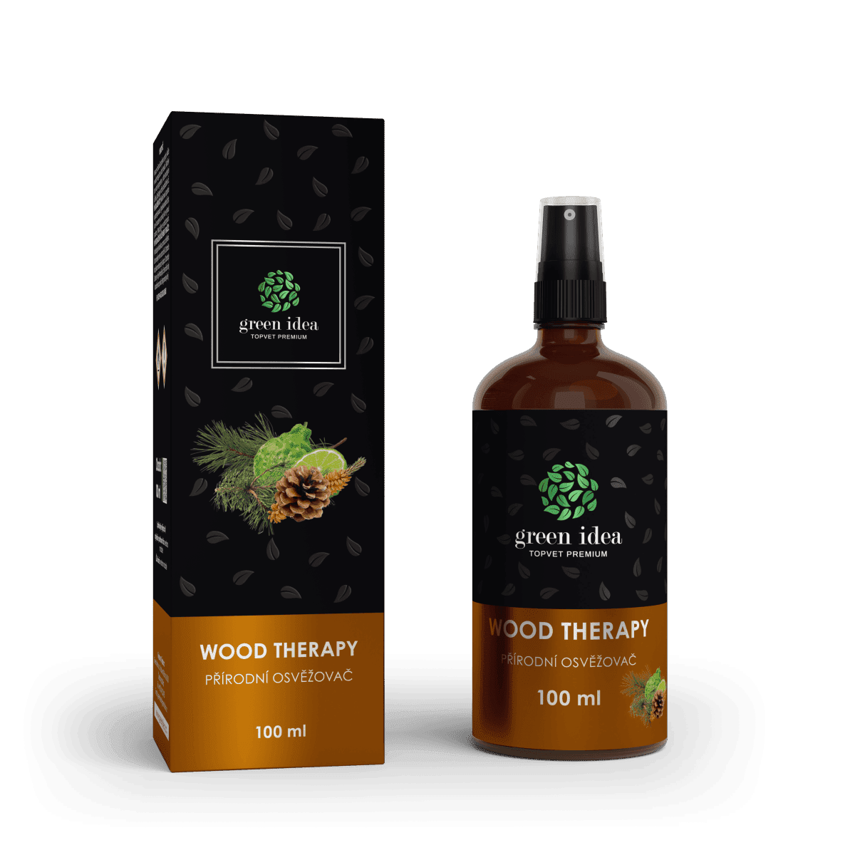 GREEN IDEA WOOD THERAPY - přírodní osvěžovač vzduchu 100 ml