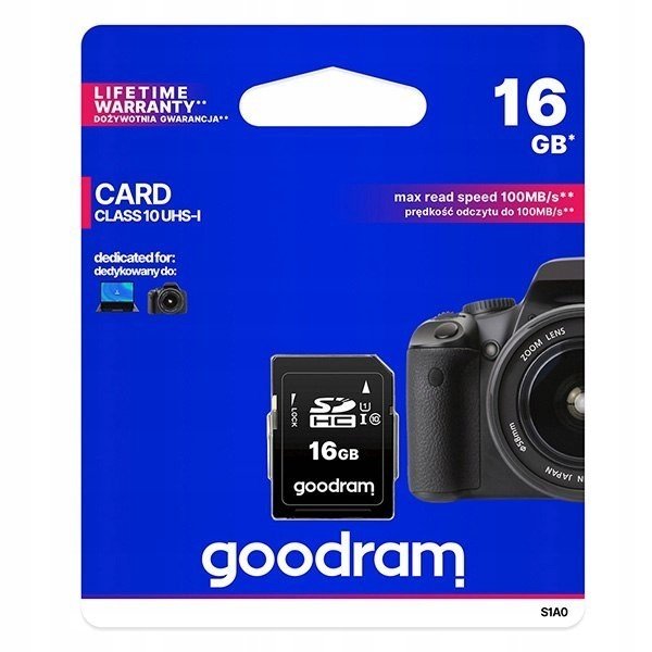 Goodram paměťová karta Secure Digital Card, 16GB, S