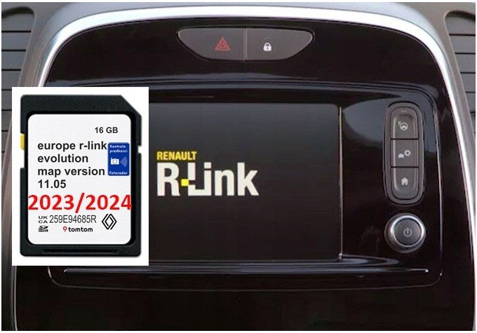 Mapová Karta Renault R-link Evolution 2024 11.05 Eu