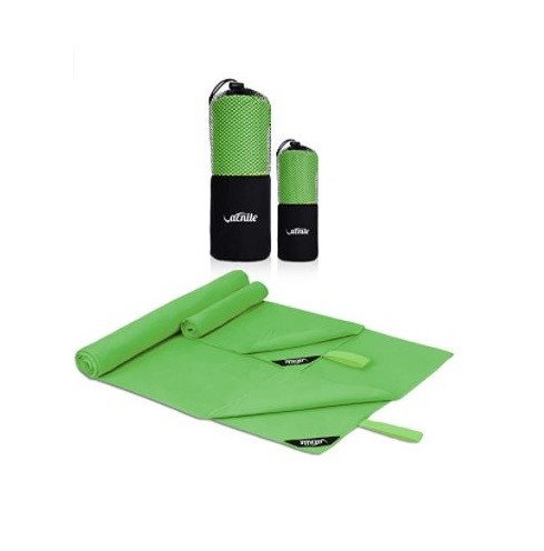 Dva kusy cestovních ručníků z mikrovlákna - Zelená