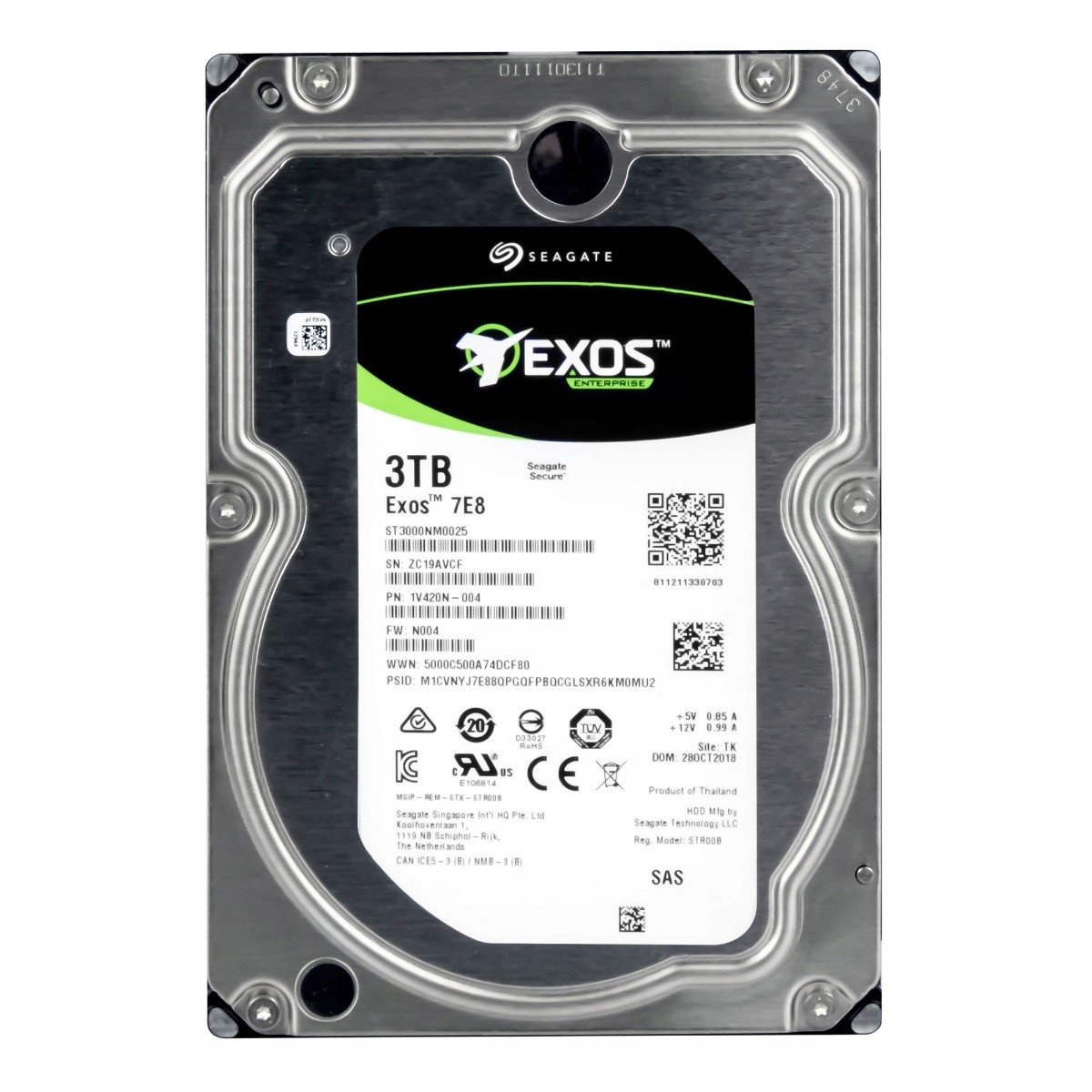 Seagate 3TB 7.2K 128MB SAS-3 3.5'' ST3000NM0025