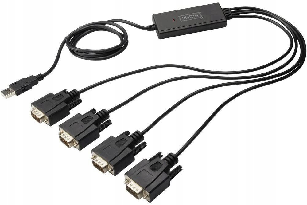 Digitus převodník adaptér Usb 2.0 na 4x RS232