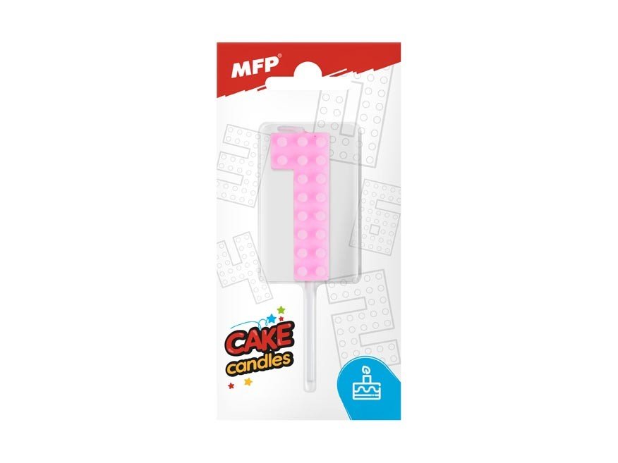 MFP 8800092 Dortová svíčka blok č. 1 růžová