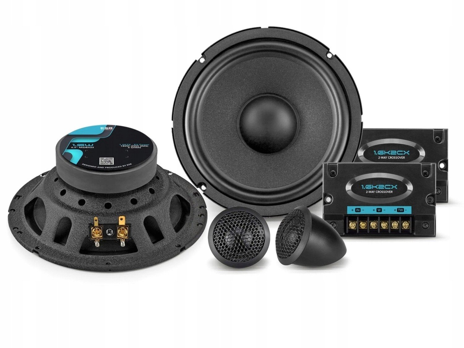 Esb 1.6K2X reproduktory do auta 165mm 90W Rms