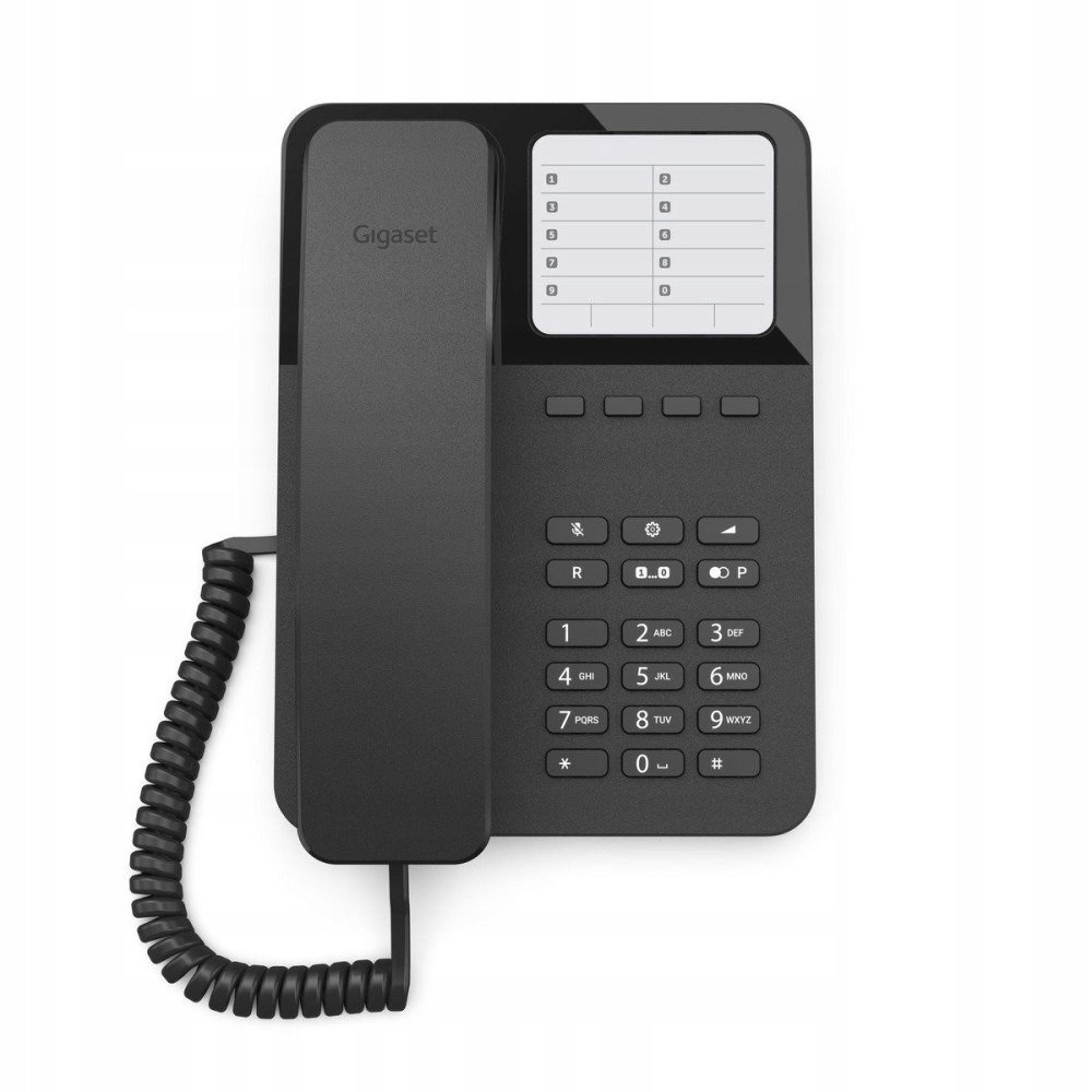 Gigaset Drátový telefon DESK400 Černý