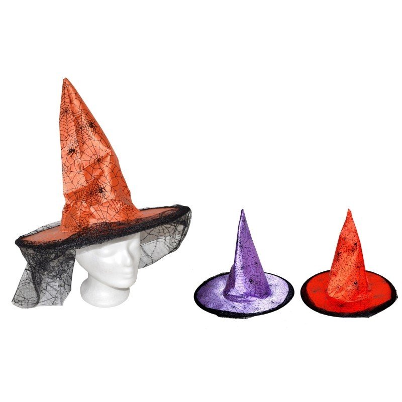 Klobouk čarodějnický 41x35 cm/3 druhy