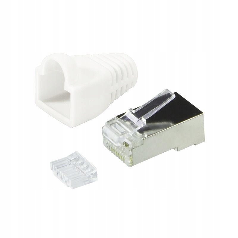 Konektor RJ45 CAT.6 Ftp LogiLink MP0022W s krytem, bi