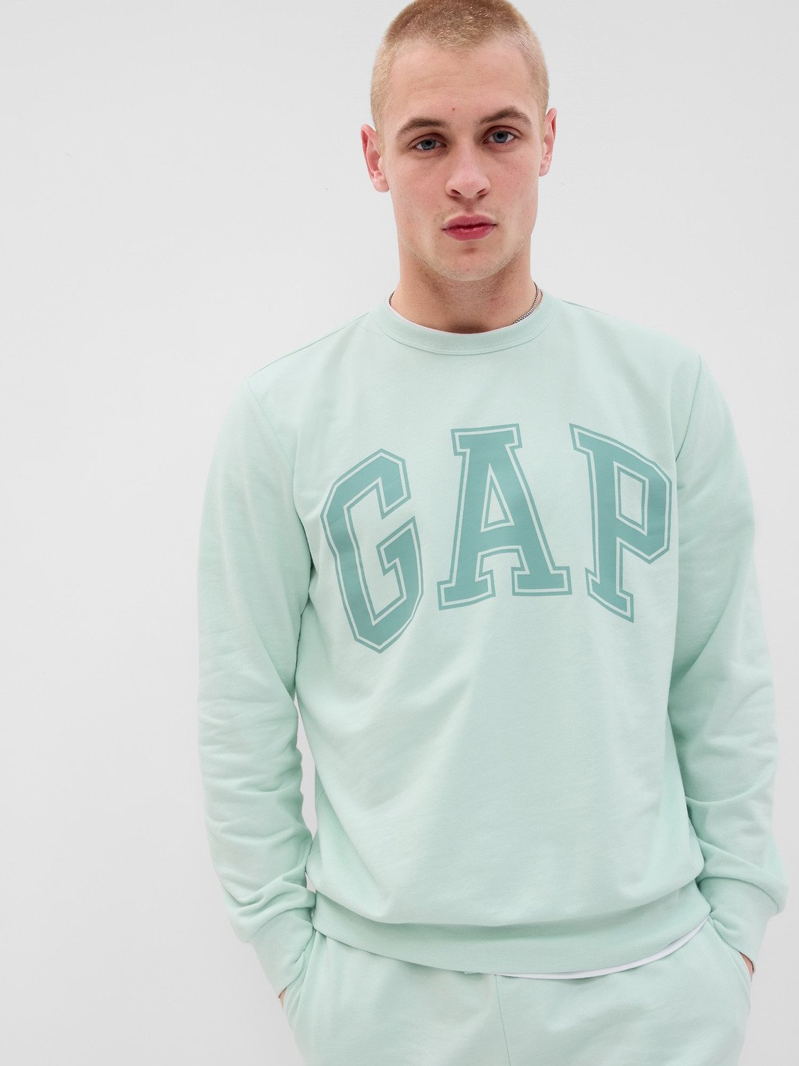 GAP V-SP 23 INTX LOGO DB CREW Pánská mikina US M 561835-03