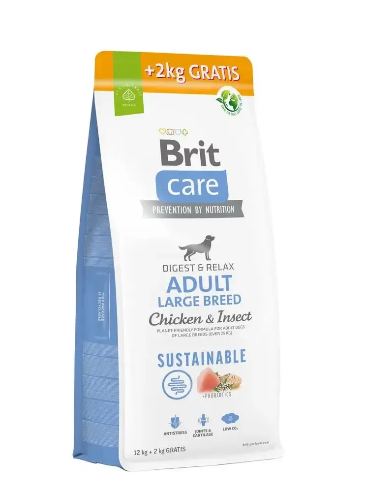 Brit Care Dog Sustainable Adult Large Breed, 12 + 2 kg