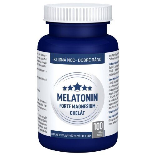 Melatonin Forte Magnesium Chelát Tbl.100 Clinical
