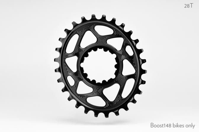 Převodník ABSOLUTEBLACK SRAM OVAL 28T černá 3mm offset (BOOST)