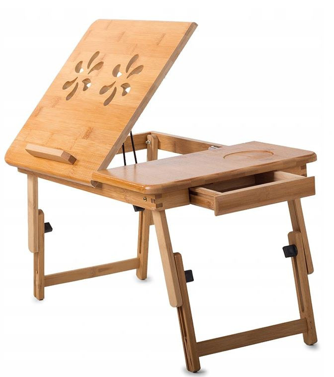 Bambusový odvětraný stolek pod notebook Zwy