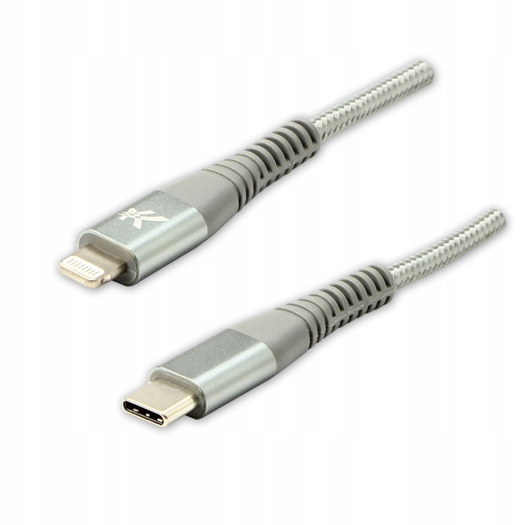 Logo Usb kabel (2.0), Apple Lightning M, 1m, MFi c