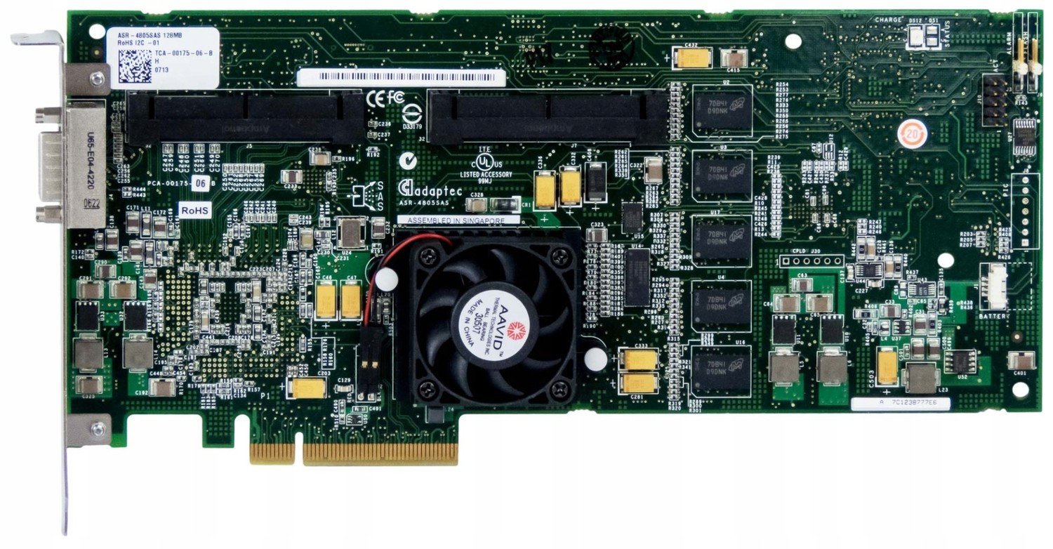 Adaptec ASR-4805SAS 3G Sas/sata 128MB PCIe Raid