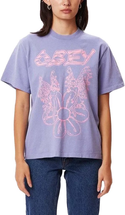 Triko Obey Obey Flowers Fairies T-Shirt W