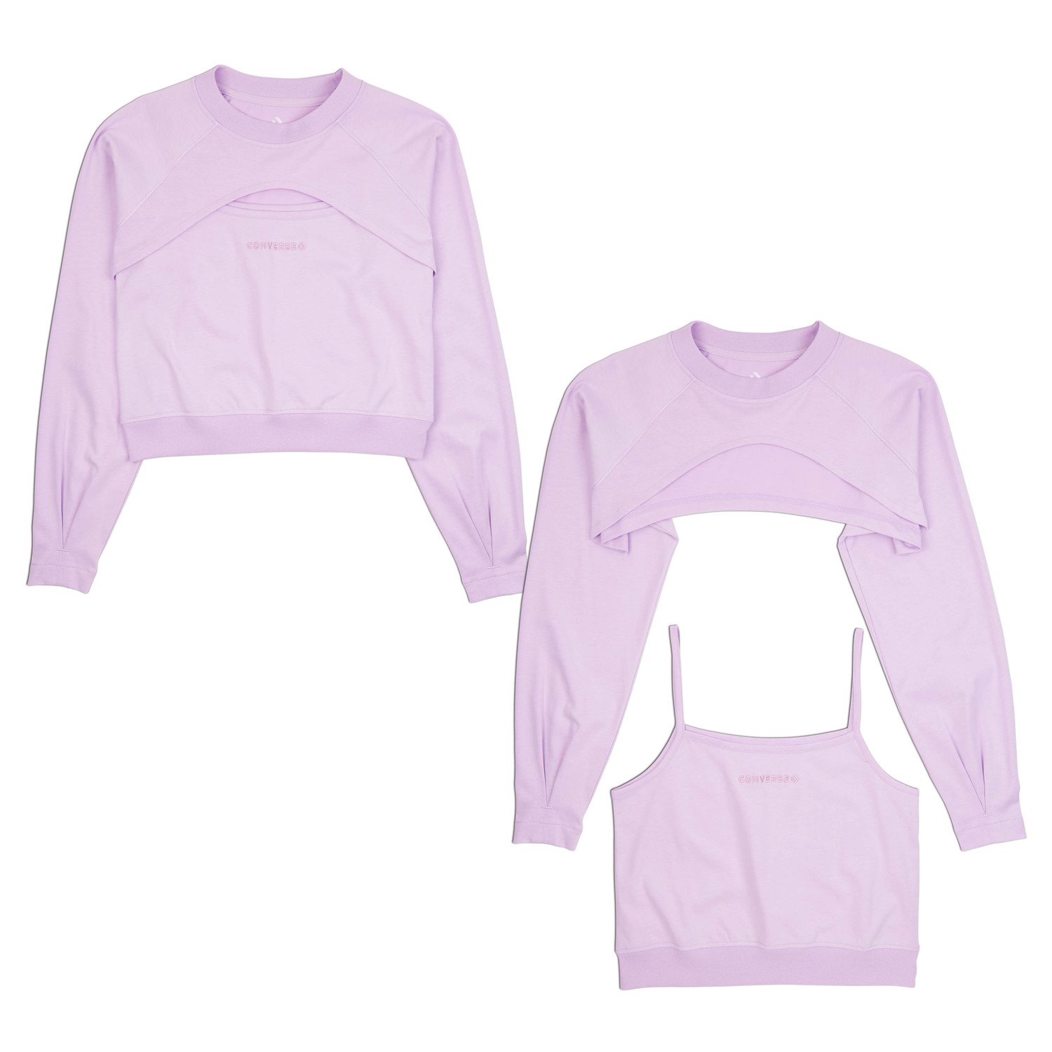 converse SATIN JERSEY CUT OUT TOP Dámské tričko-tílko US L 10022960-A03