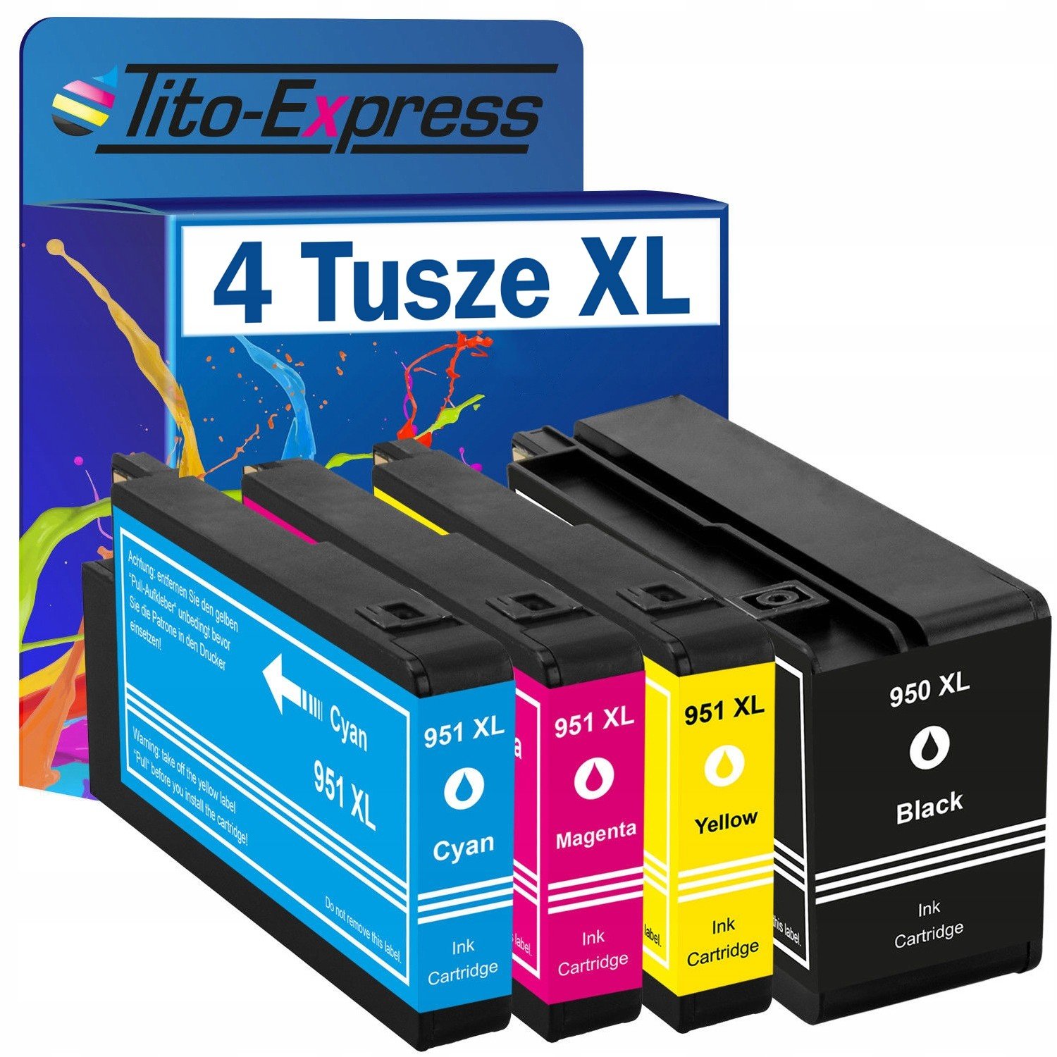 4x Inkoust pro Hp 950 XL 951 XL 8600 8610 276dw sada