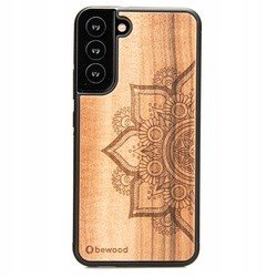 Dřevěné Pouzdro Pro Samsung Galaxy S22 Plus Mandala