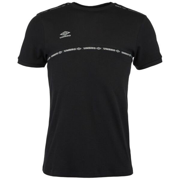 Umbro TAPED TECH TEE Pánské triko, černá, velikost M