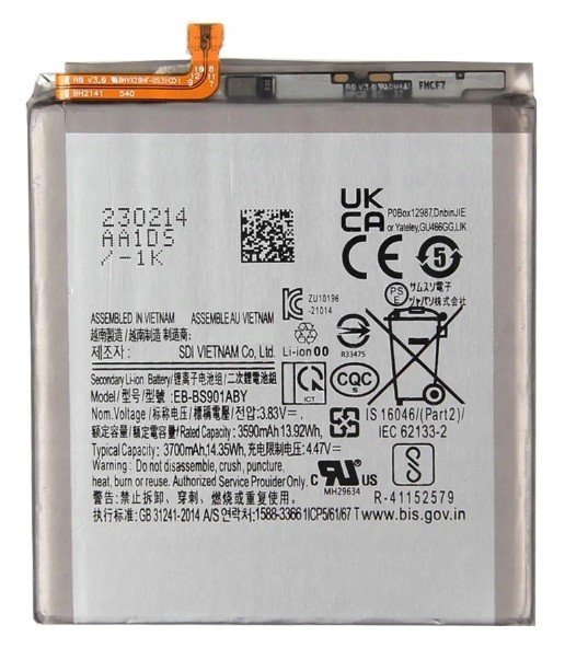 Nová Baterie Samsung S22 5G EB-BS901ABY 3700mAh