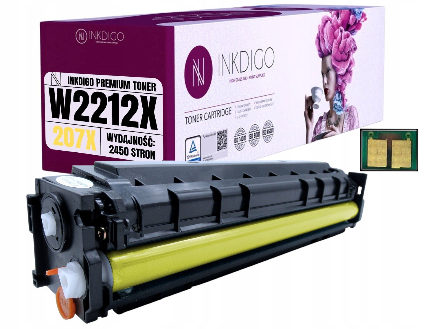 Toner pro Hp W2212X LaserJet M255 M282 M283 Chip