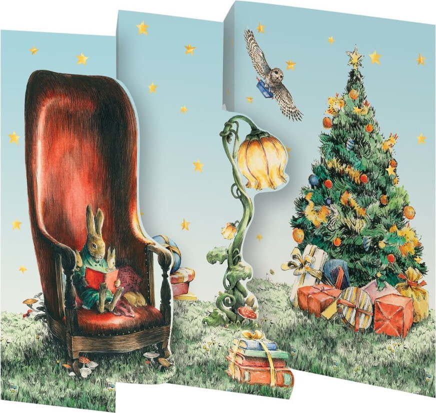 Vánoční přání v sadě 5 ks Mondoodle – Roger la Borde