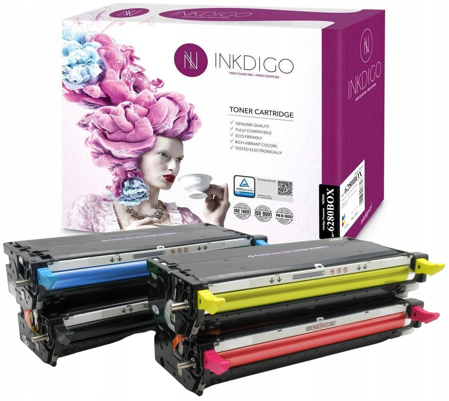 4x Zamiennik Toner pro Xerox Phaser 6280 Cmyk