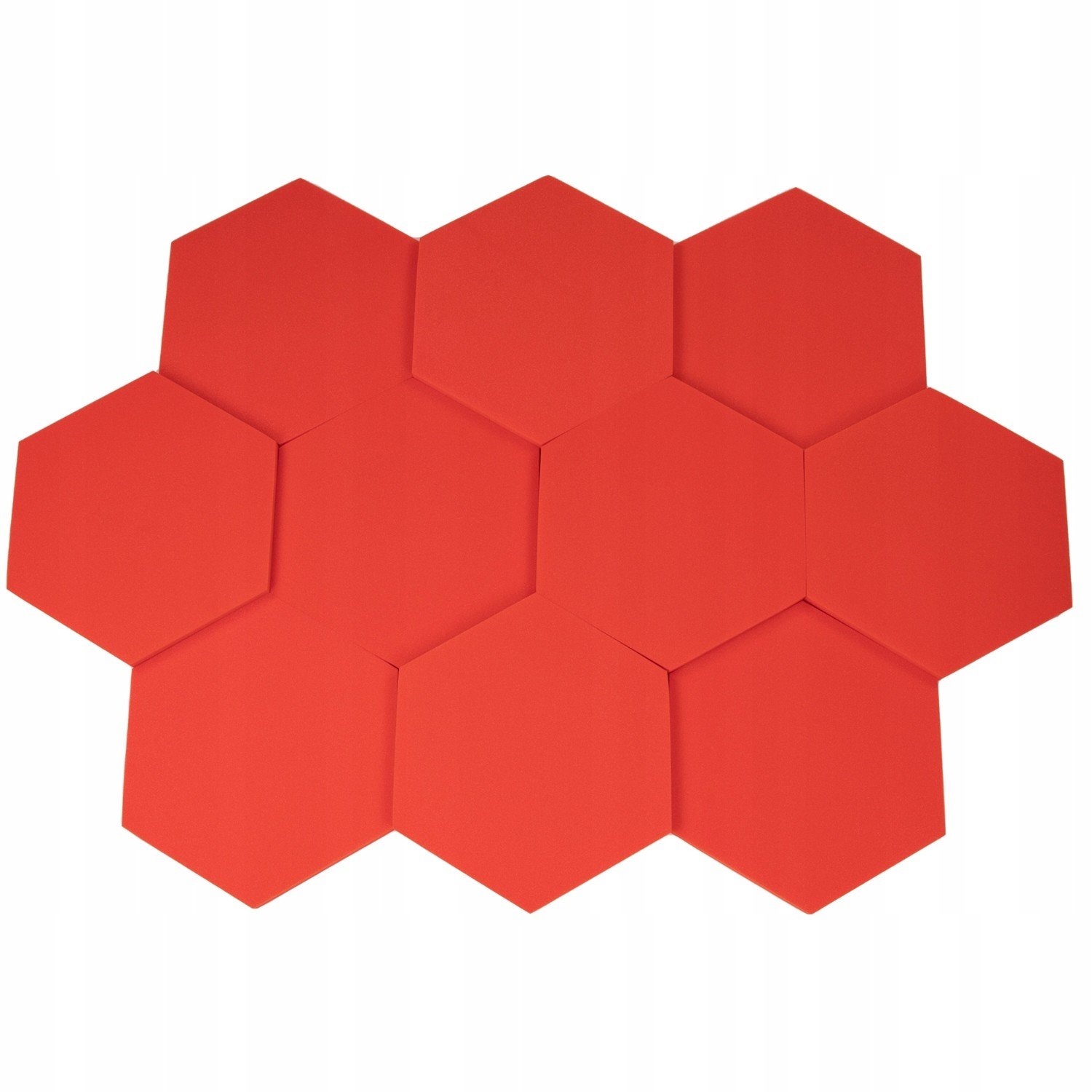 Akustické tlumící pěny Hexagony červené