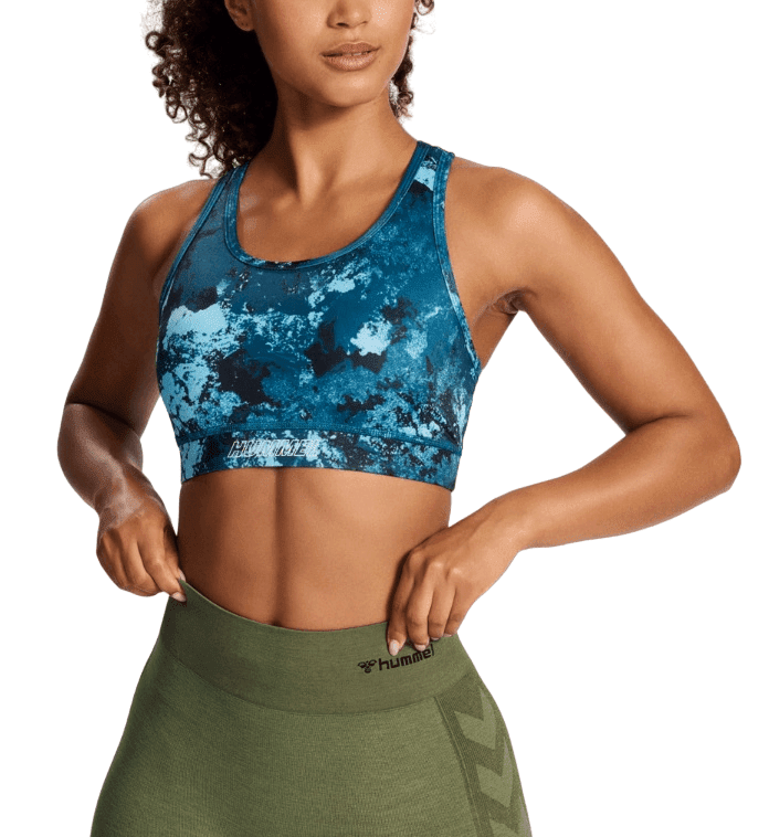 Podprsenka Hummel HMLTE DIGI SANDSTORM AOP SPORTS BRA