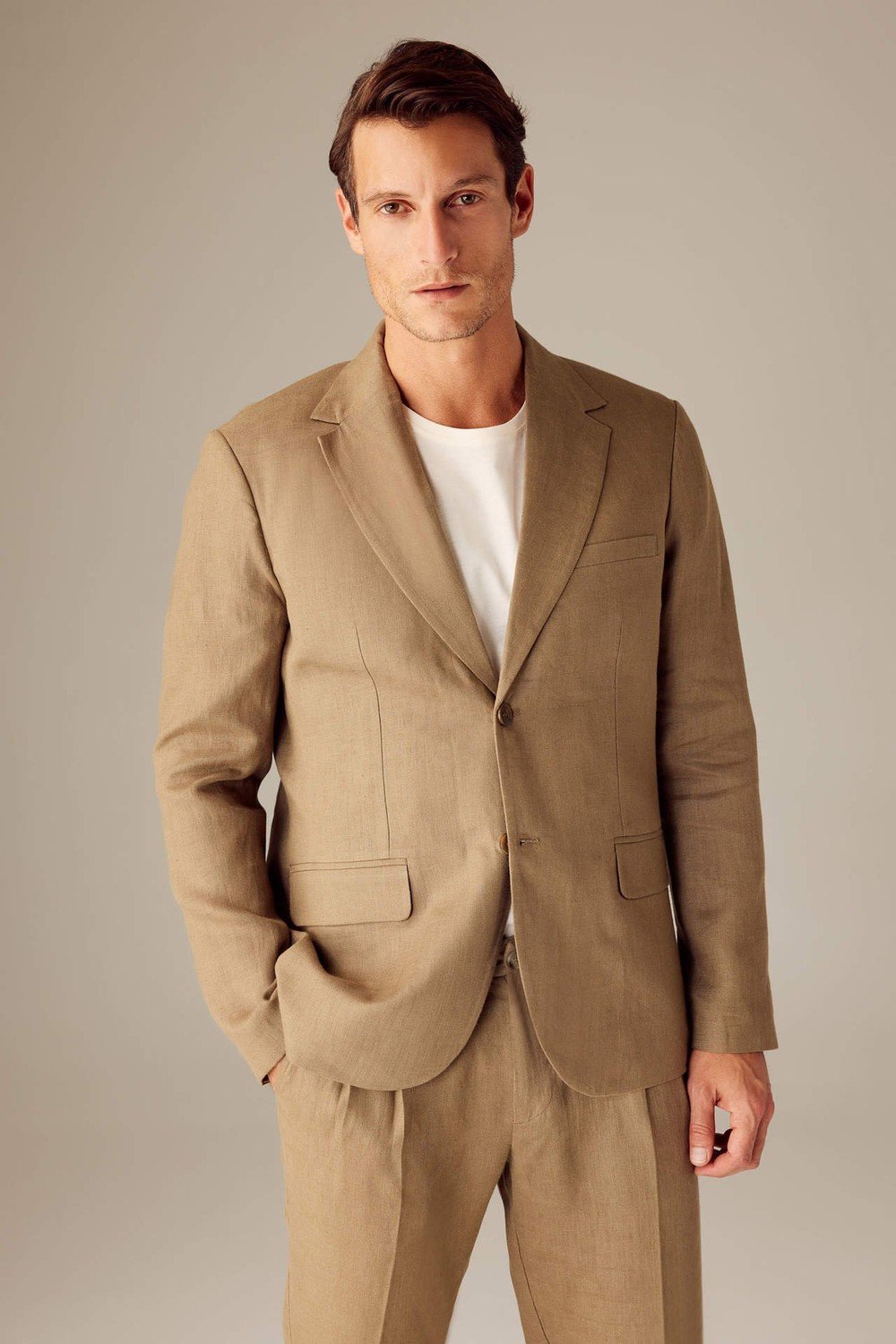 DEFACTO Regular Fit linen Blazer