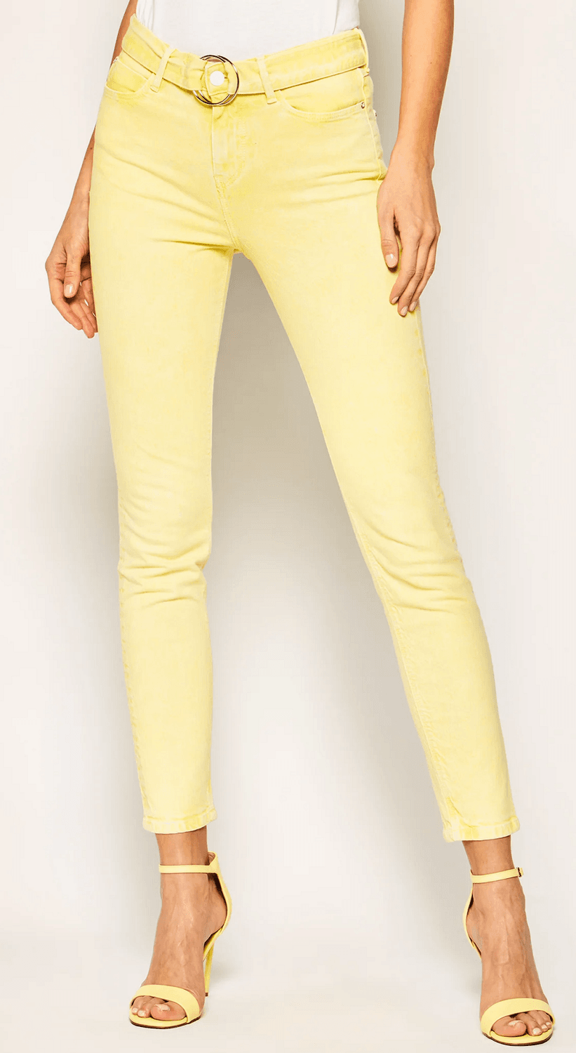 Žluté džíny s páskem Guess, velikost 27