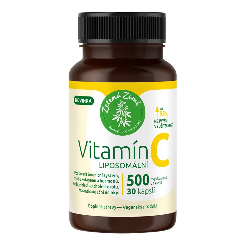 Zelená Země Vitamín C liposomální, 30 kapslí
