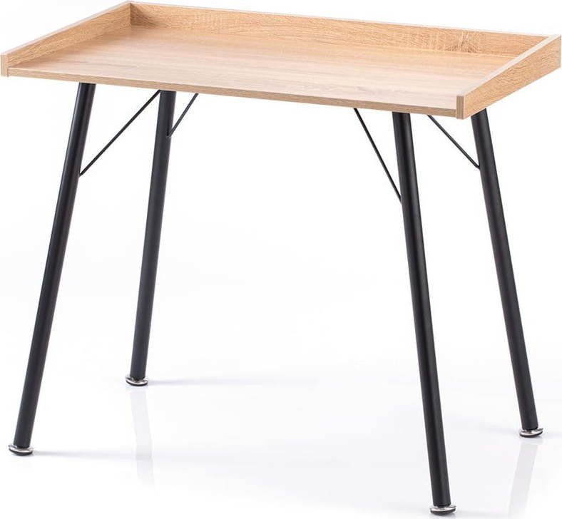 Pracovní stůl s deskou v dubovém dekoru 50x90 cm Fey – Homede