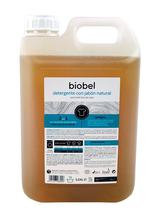 Biobel Prací gel na bílé a barevné prádlo s vůní levandule 5 l