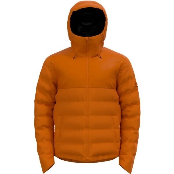 Odlo M SEVERINN-THERMIC HOODED INSULATED JACKET Pánská péřová bunda, hnědá, velikost S