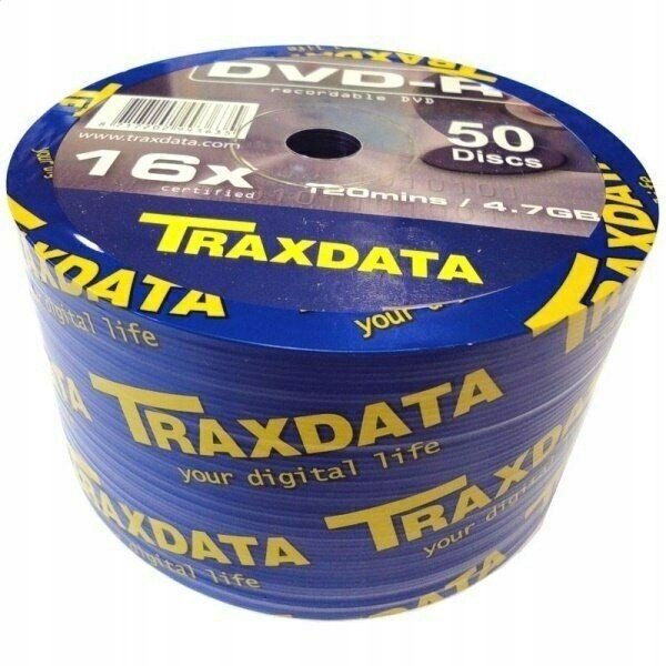 Traxdata Dvd+r x16 logo box 100 kusů