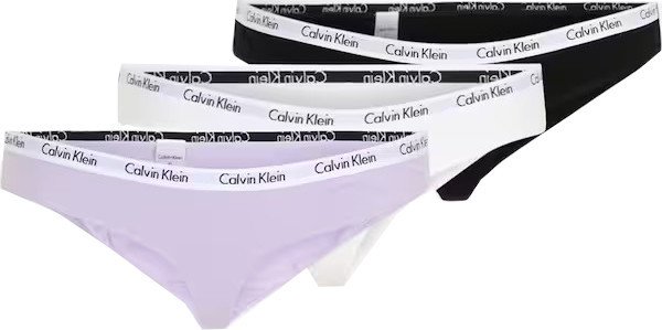 Calvin Klein 3 PACK - dámská tanga PLUS SIZE QD3800E-HVN XL