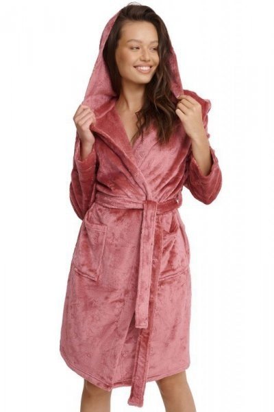 Henderson Ladies Glossy 41066 růžový Dámský župan 2XL růžová