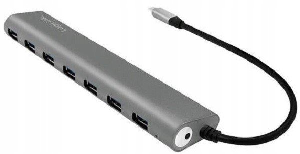 Usb-c hub 3.1 7 portů hliníkové pouzdro