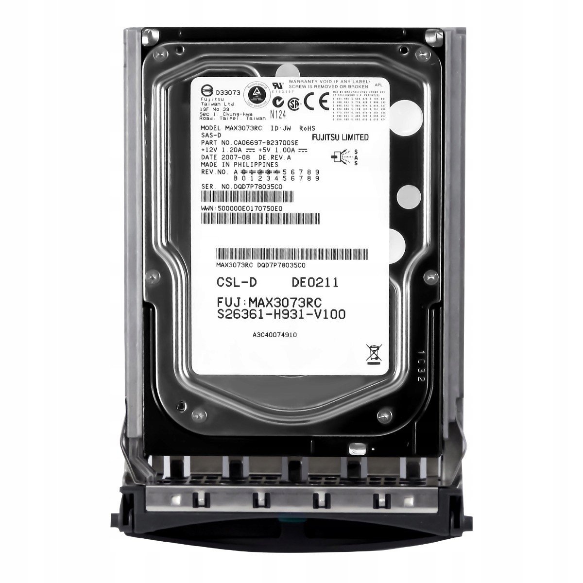 Fujitsu A3C40074910 73GB 15K SAS-1 3,5'' MAX3073RC