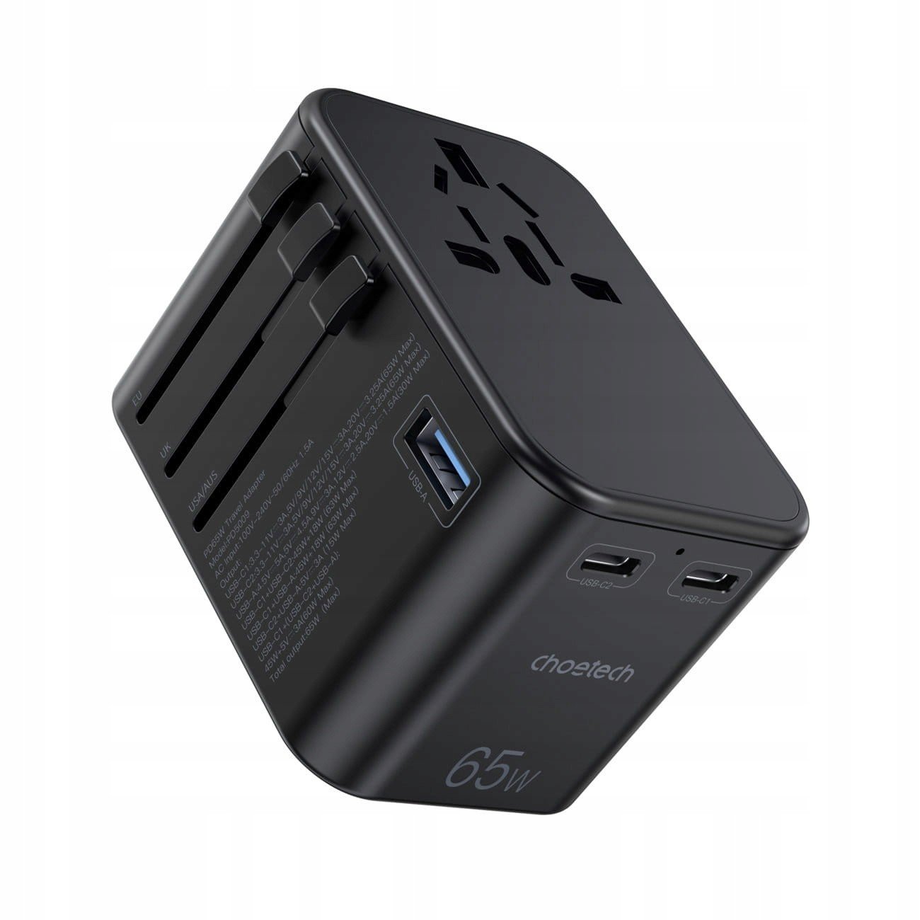 Choetech cestovní nabíječka GaN Usb 65W Pd PD5009