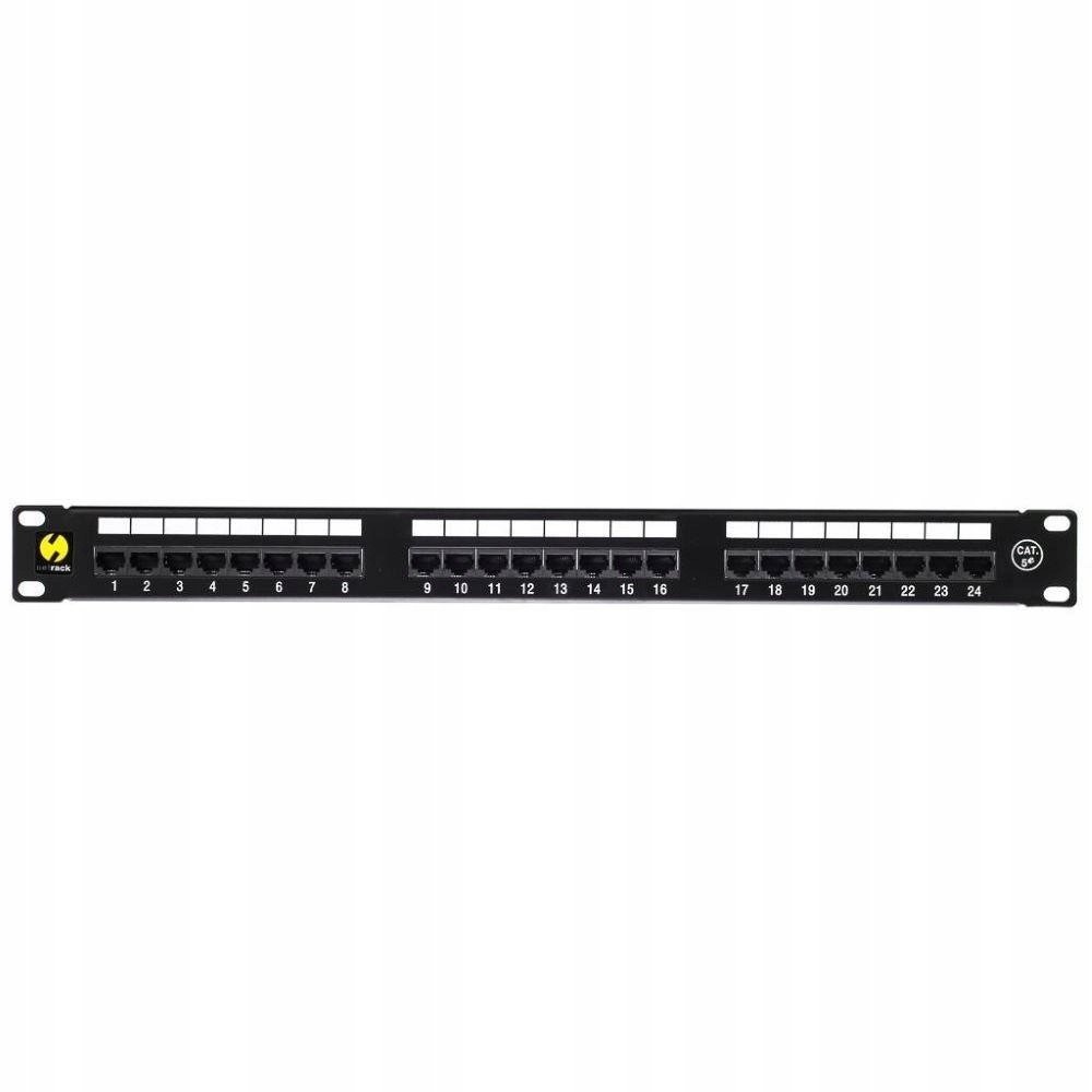 Patch panel 19'' Netrack 24portů kat. 5e Utp, s p