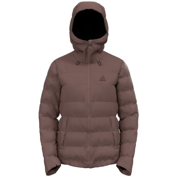 Odlo W SEVERIN N-THERMIC HOODE INSULATED JACKET Dámská péřová bunda, hnědá, velikost S