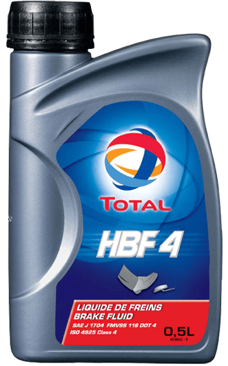 Brzdová kapalina Total HBF DOT 4 500ml
