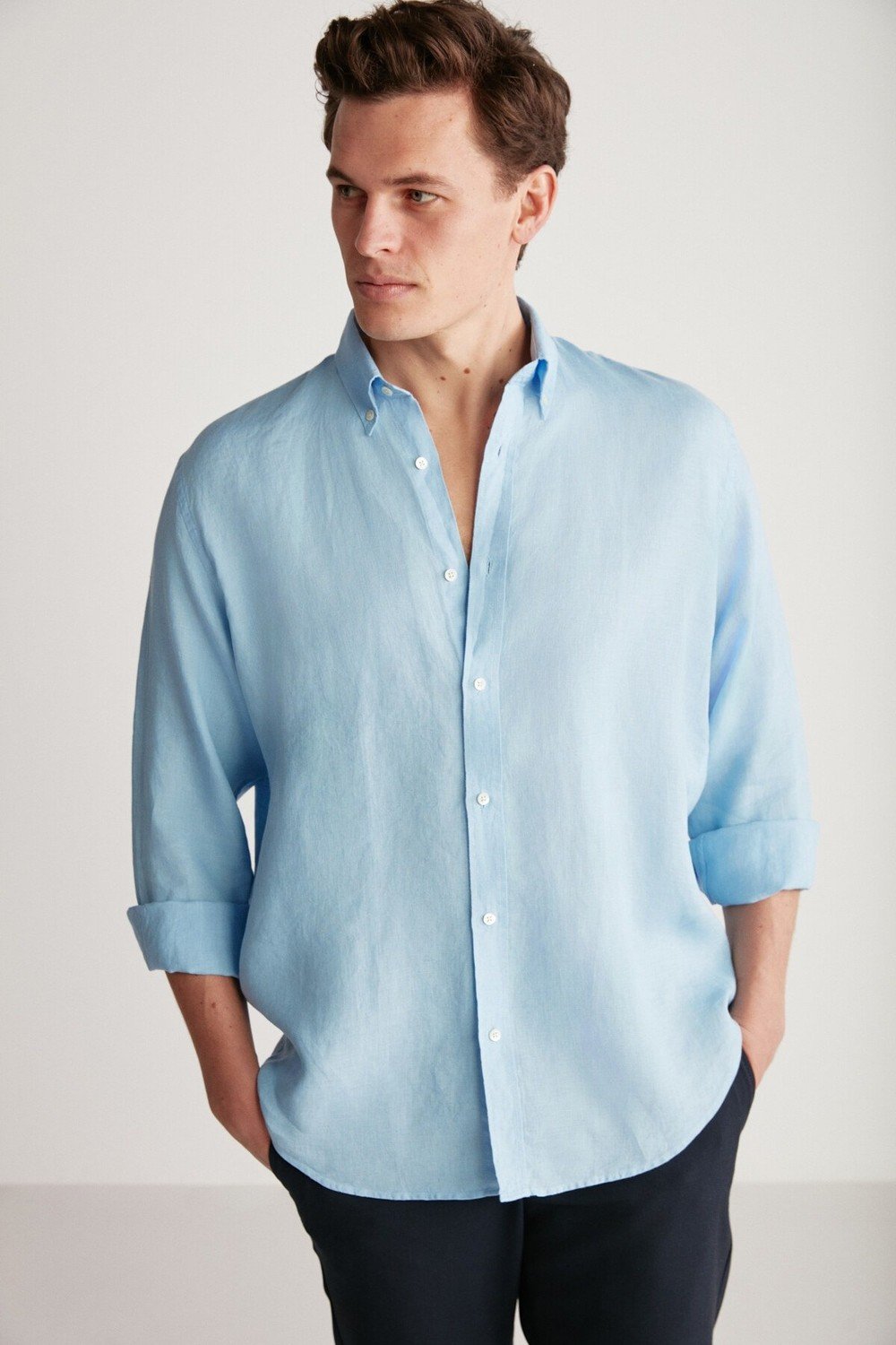 GRIMELANGE Shirt - Dark blue - Regular fit