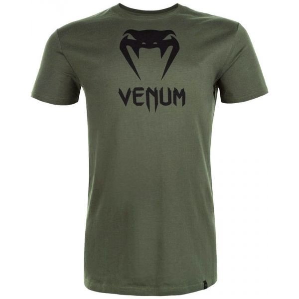 Venum CLASSIC T-SHIRT Pánské triko, tmavě zelená, velikost XL